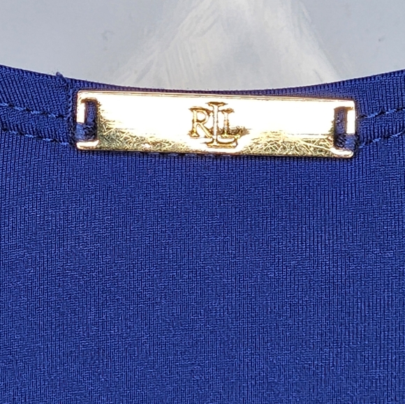 Ralph Lauren One Piece Swimsuit. Blue. Size 12 - Picture 6 of 8